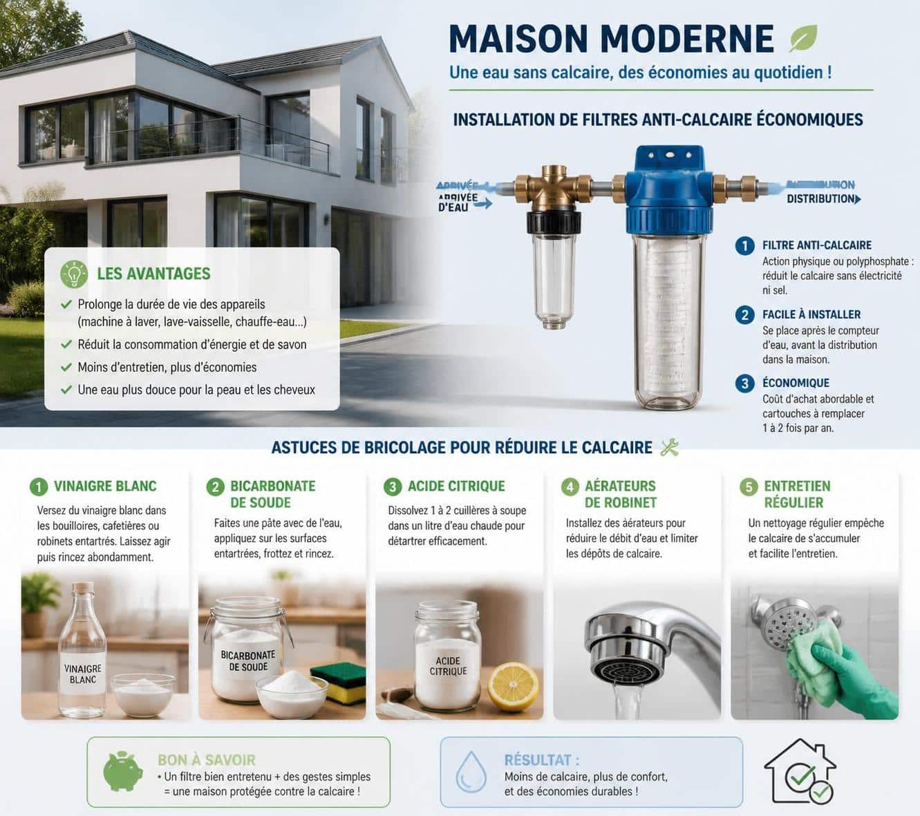 découvrez des astuces simples et économiques pour limiter le calcaire dans votre maison sans gros investissement.