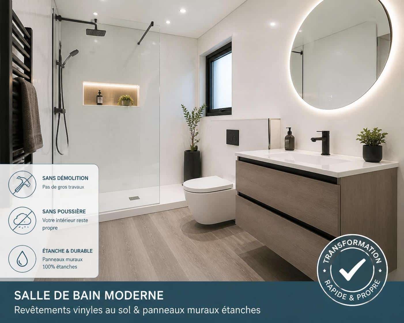 d&eacute;couvrez des astuces pratiques pour r&eacute;nover votre salle de bain sans gros travaux ni d&eacute;molition. transformez votre espace facilement et &agrave; moindre co&ucirc;t.