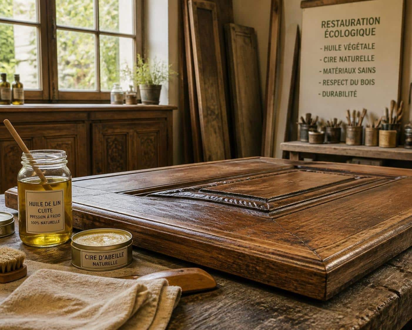 d&eacute;couvrez comment restaurer des boiseries anciennes en utilisant des produits naturels pour pr&eacute;server leur charme et leur authenticit&eacute; tout en respectant l'environnement.